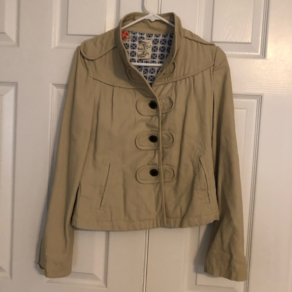 Tulle khaki jacket